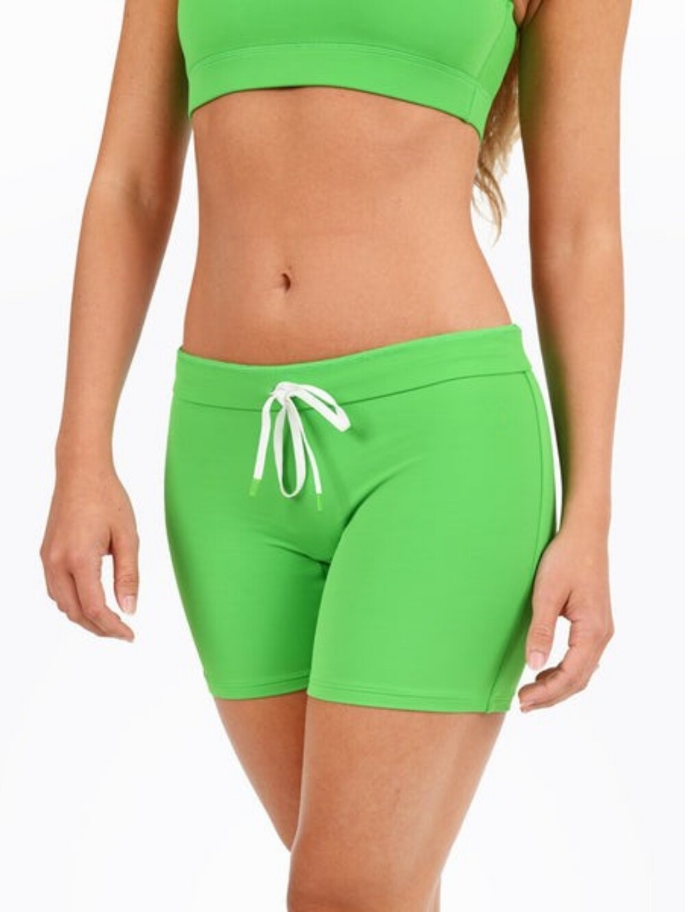 Woxer Swim Baller Kelly Green Shorts Large Women's